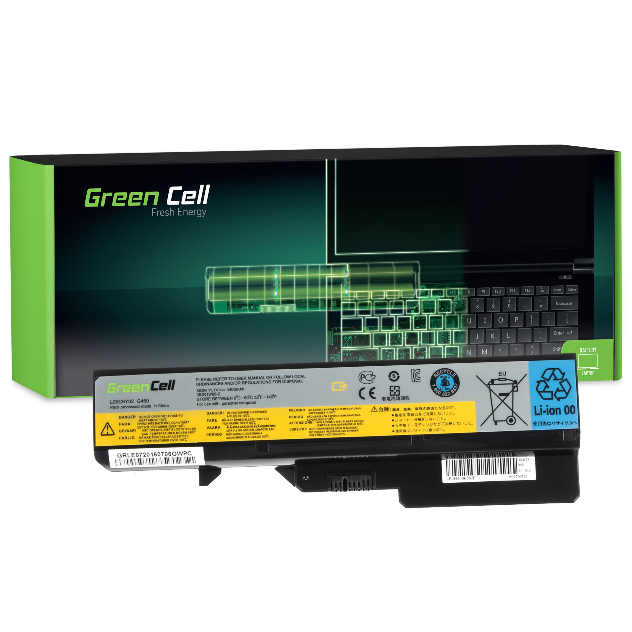 Batéria pre notebooky IBM, Lenovo lítium-iónová 4400 mAh Green Cell